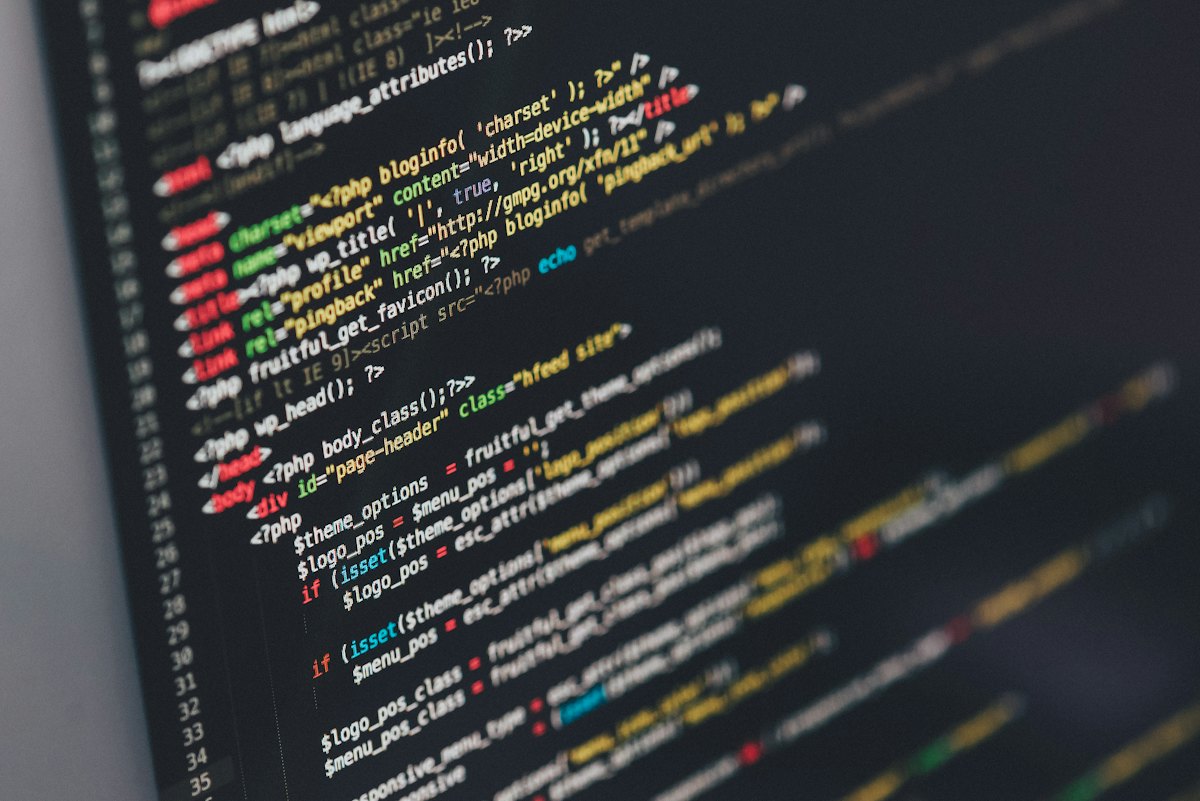 Bildschirm mit Anwendungssoftware